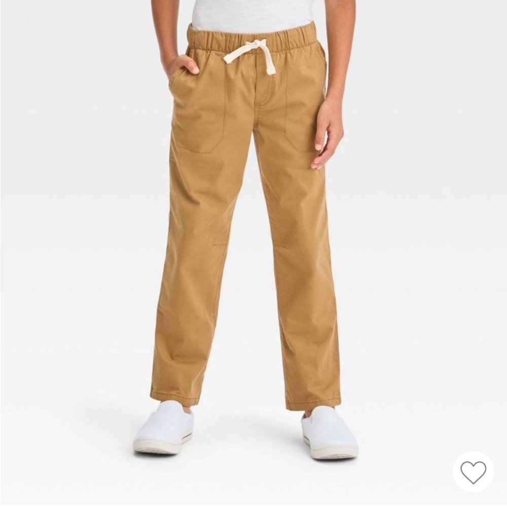 Boys' Straight Fit Casual Cargo Pants - Reinforced Knee, size 12